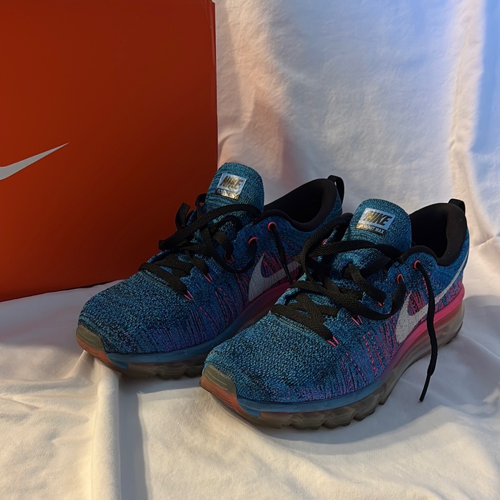 Nike Vibrant Blue and Pink Sneakers